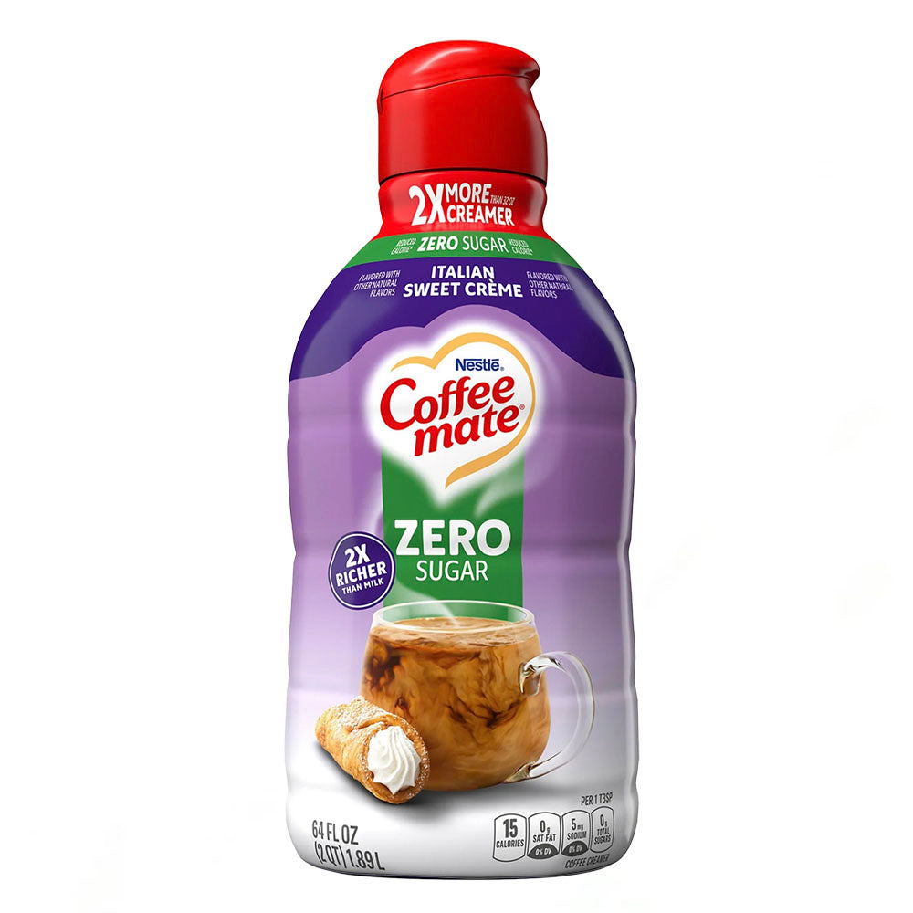 Coffee Mate Italian Sweet Creme Zero Sugar Coffee Creamer (64oz)