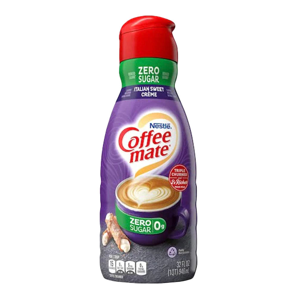 Coffee Mate Italian Sweet Creme Zero Sugar Coffee Creamer (32oz)