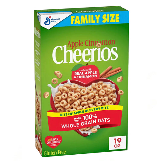 Cheerios Apple Cinnamon Family Size Cereal (538g)
