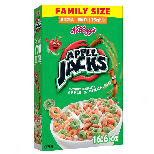 Kellogg’s Apple Jacks Family Size Cereal (470g)