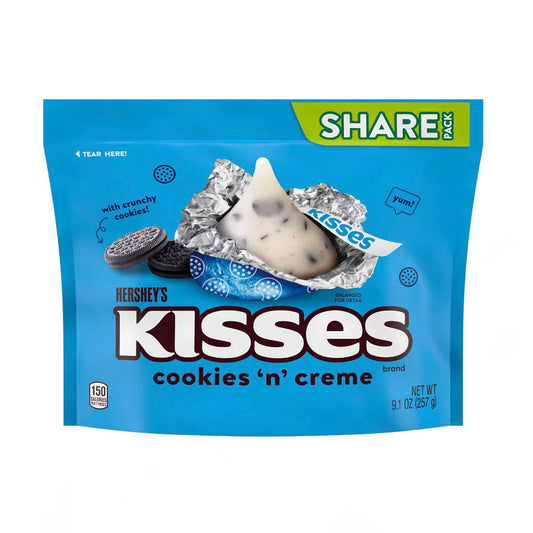 Hershey's Kisses Cookies ‘n’ Creme Share Size (257g)