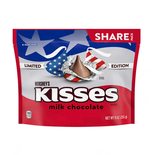 Hershey's Kisses Milk Chocolate Red, White & Blue Limited Edition (255g)