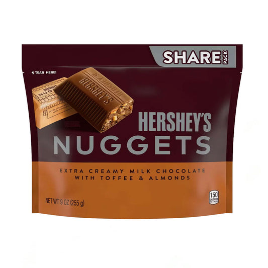 Hershey's Nuggets Milk Chocolate Toffee & Almonds Share Size (255g)