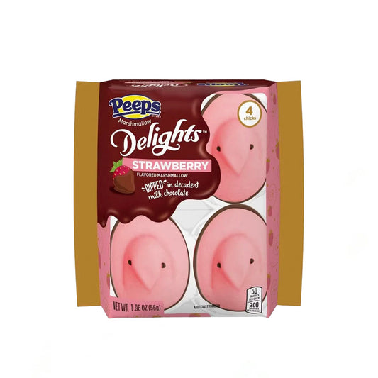 Peeps Marshmallow Milk Chocolate Dipped Strawberry Chicks (56g)