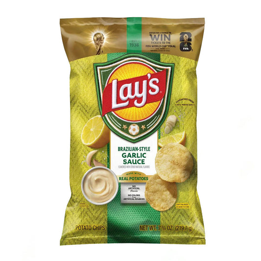 Lay’s Brazilian Style Garlic Sauce Crisps (220g)