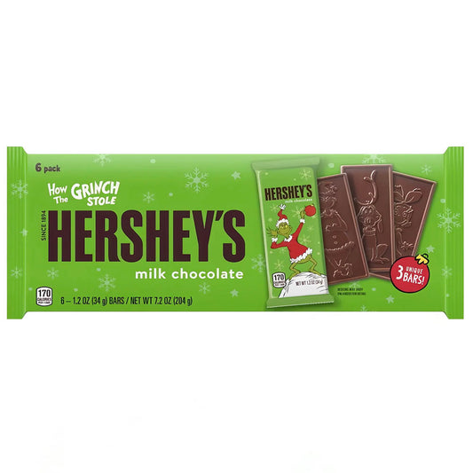 Hershey's Grinch Milk Chocolate 6 Pack (204g)