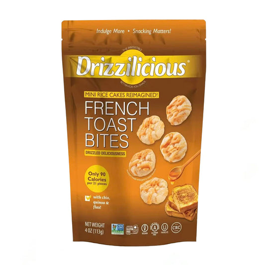 Drizzilicious Mini Rice Cakes French Toast Bites (113g)