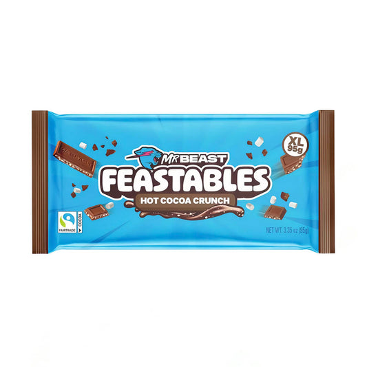 MrBeast Feastables Hot Cocoa Crunch Chocolate Bar XL (95g)