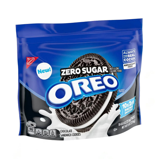 Oreo Zero Sugar Original 10 Snack Packs (226g)