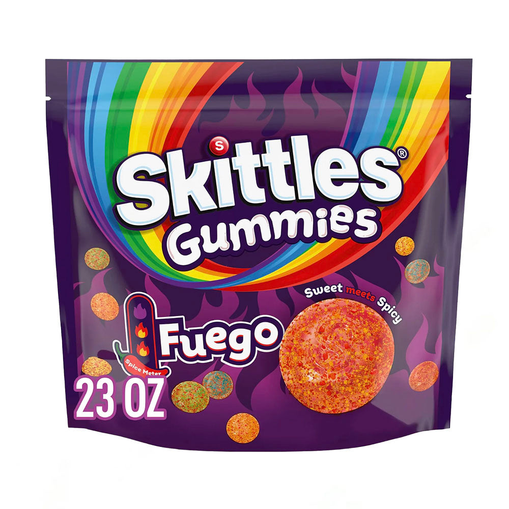 Skittles Gummies Fuego Resealable Bag (652g)