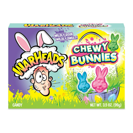 Warheads Chewy Bunnies Theatre Box 99g