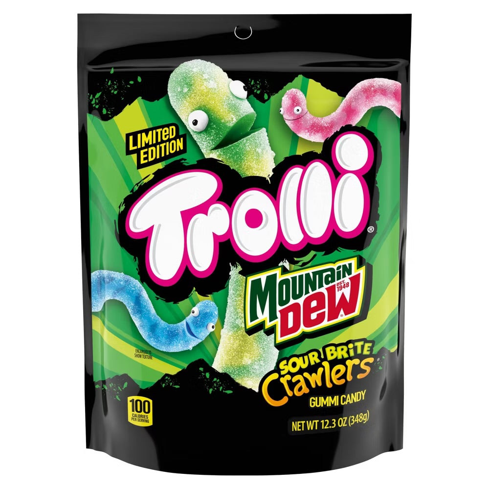 Trolli Sour Brite Crawlers Mountain Dew Limited Edition (348g)