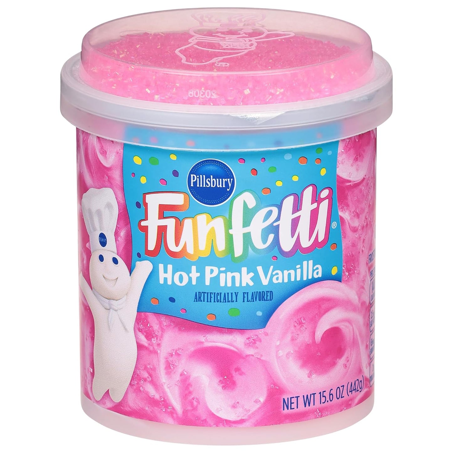 Pillsbury Funfetti Hot Pink Vanilla Frosting (442g)