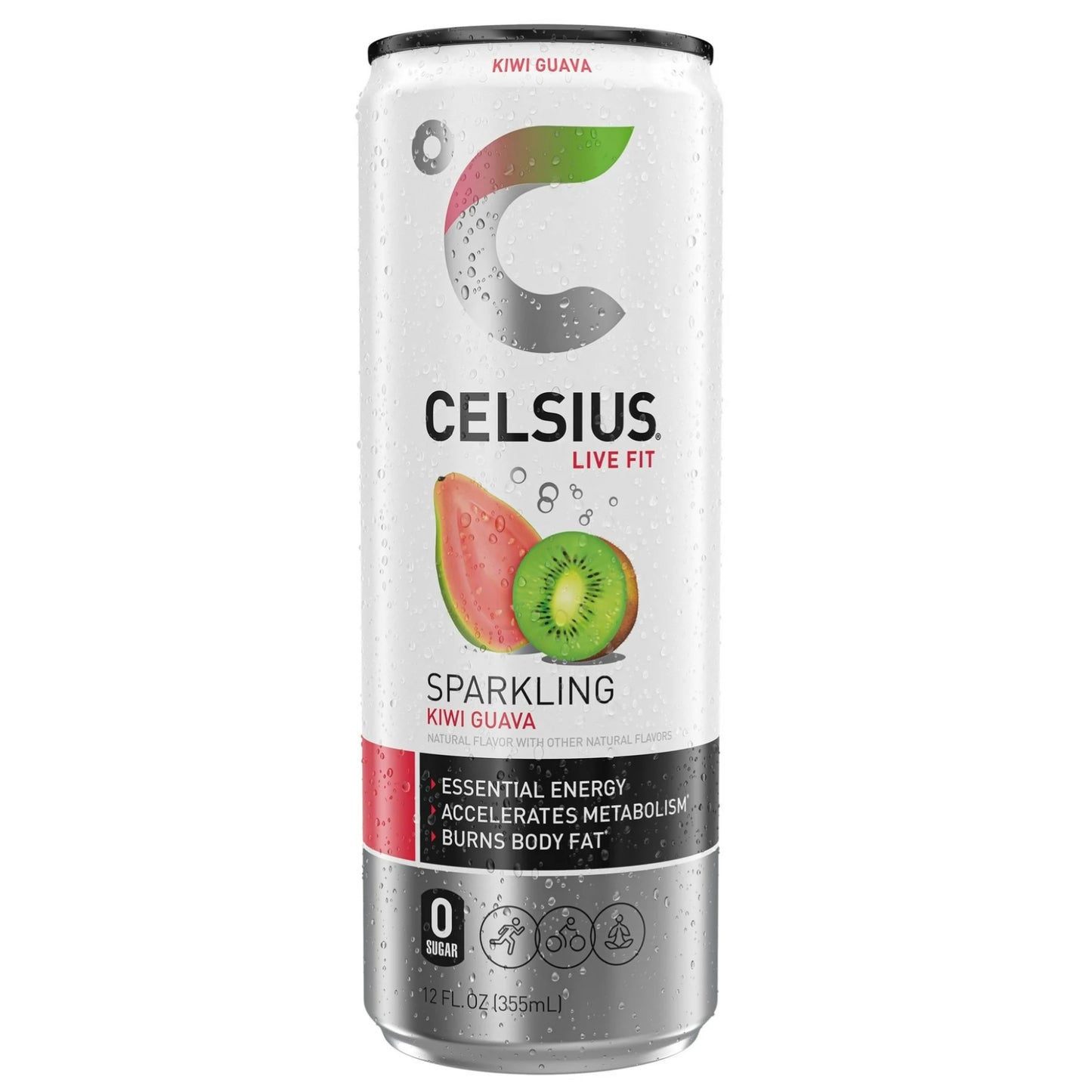 Celsius Sparkling Kiwi Guava Energy Drink (355ml)