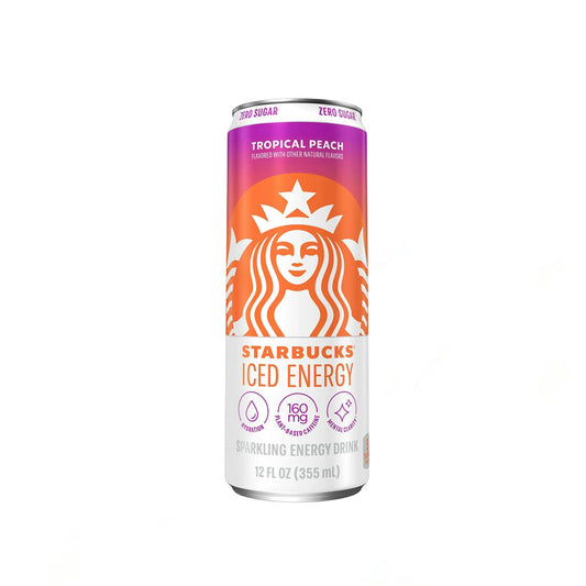 Starbucks Iced Energy Tropical Peach Zero Sugar (355ml)