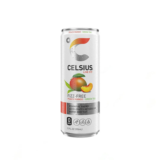Celsius Fizz Free Peach Mango & Green Tea Energy Drink (355ml)