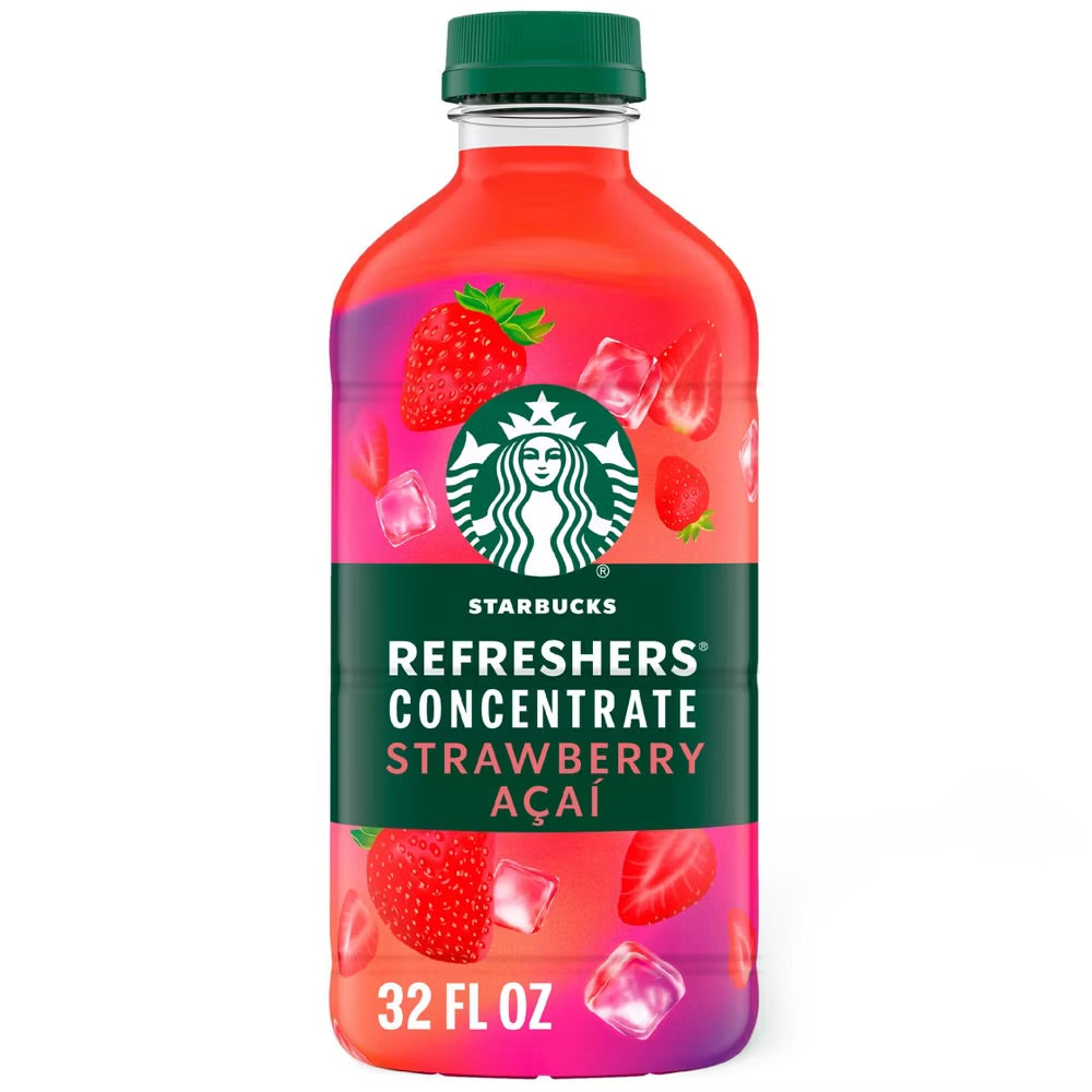 Starbucks Refreshers Concentrate Strawberry Açai (32oz)