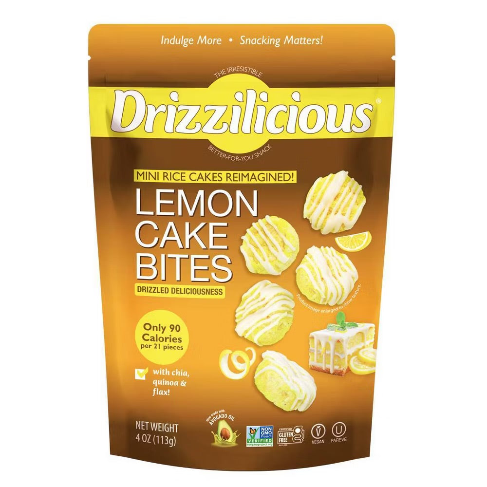 Drizzilicious Mini Rice Cakes Lemon Cake Bites (113g)