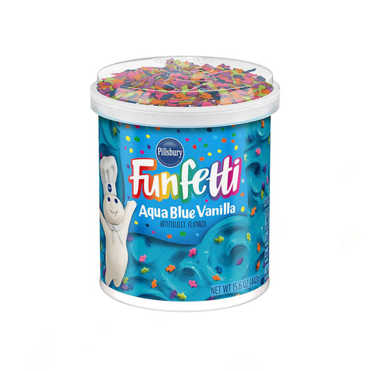 Pillsbury Funfetti Aqua Blue Vanilla Frosting (442g)