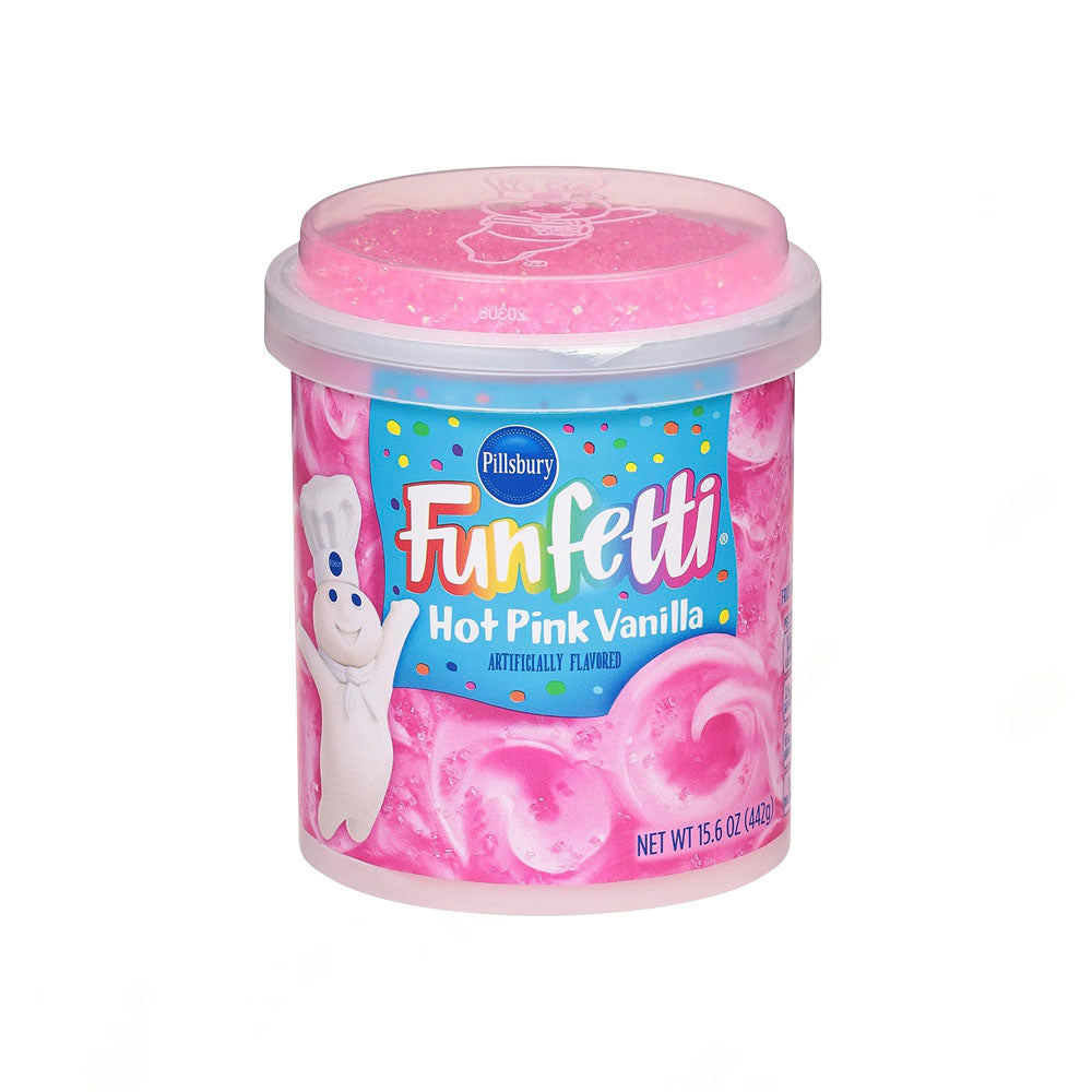 Pillsbury Funfetti Hot Pink Vanilla Frosting (442g)