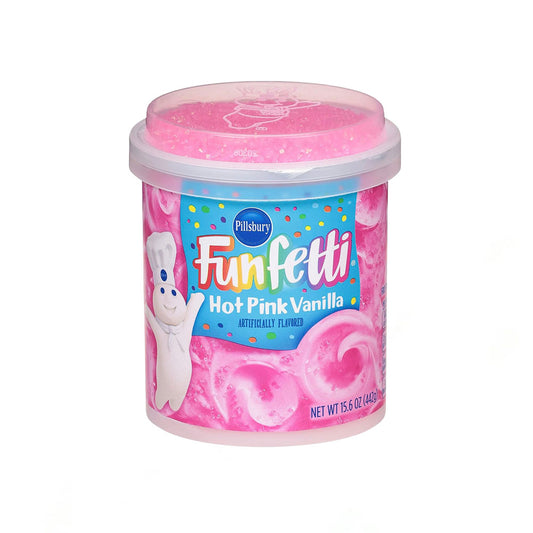 Pillsbury Funfetti Hot Pink Vanilla Frosting (442g)