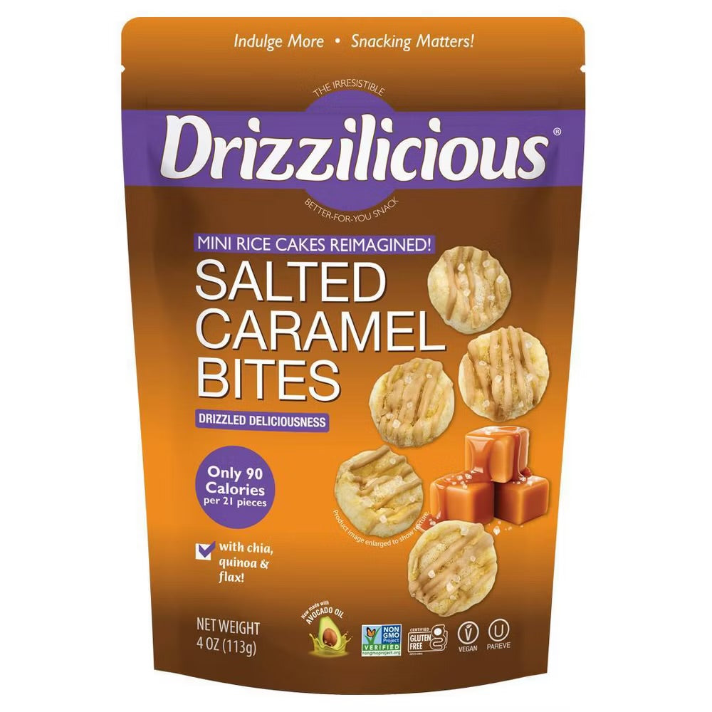 Drizzilicious Mini Rice Cakes Salted Caramel Bites (113g)