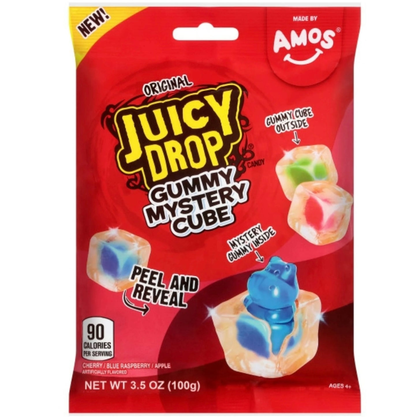 Amos Juicy Drop Gummy Mystery Cube Original (100g)
