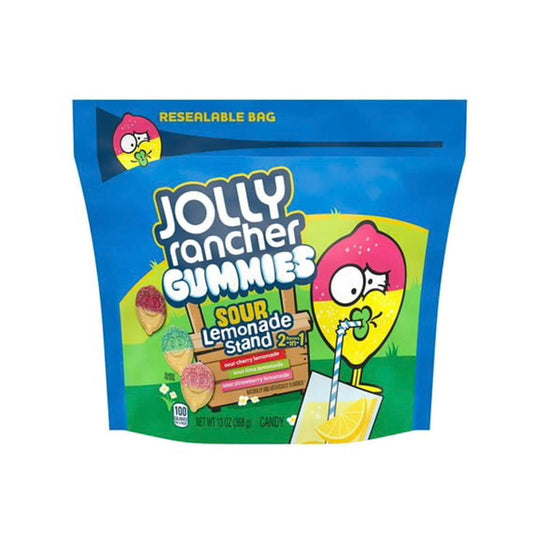 Jolly Rancher Gummies Sour Lemonade Stand 2 in 1 UK COMPLIANT (368g) BB: 06/25