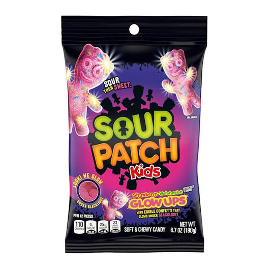 Sour Patch Kids Strawberry Watermelon Glow Ups 190g