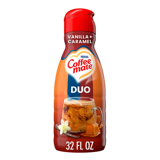 Coffee Mate Vanilla & Caramel Duo Coffee Creamer (32oz)