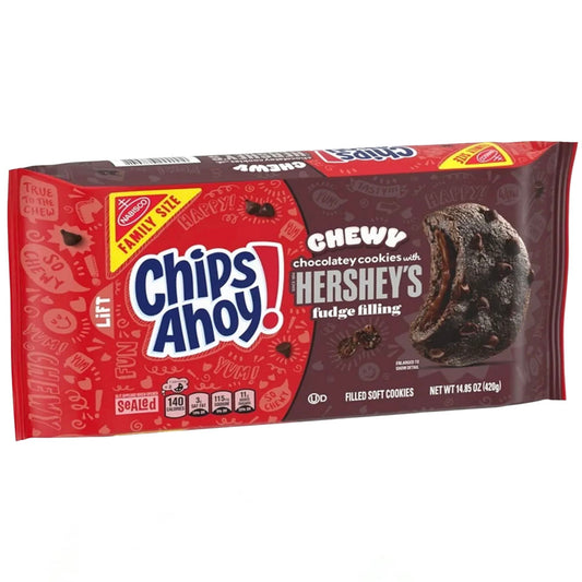 Chips Ahoy Chewy Hershey’s Fudge Filled Chocolatey Cookies Family Size (420g)