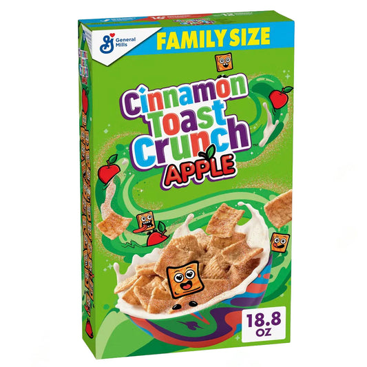 Cinnamon Toast Crunch Apple Family Size Cereal (532g)