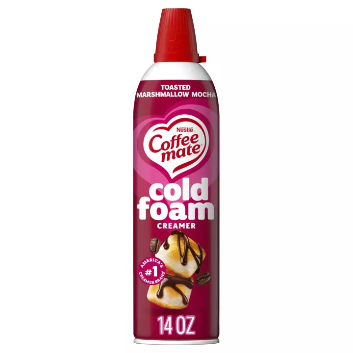 Coffee Mate Cold Foam Toasted Marshmallow Mocha Creamer (14oz)