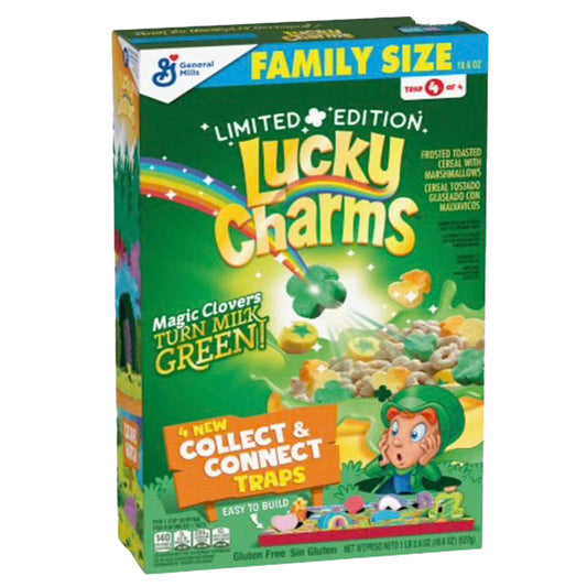 Lucky Charms Cereal Magic Clovers Limited Edition Family Size 527g