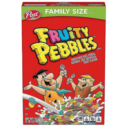Fruity Pebbles Cereal Family Size 552g