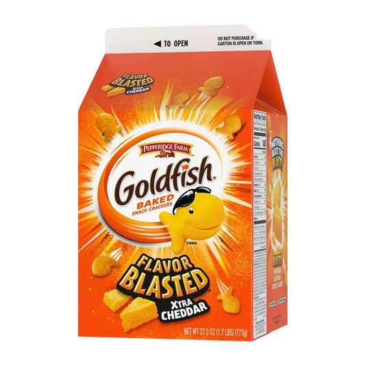 Goldfish Flavour Blasted Xtra Cheddar Carton 773g