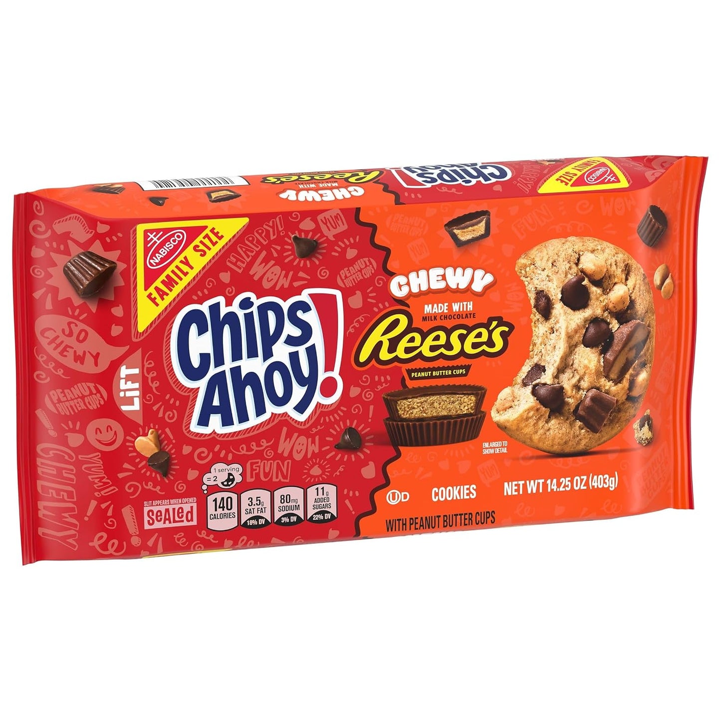 Chips Ahoy Chewy Reese’s Cookies Family Size (403g)