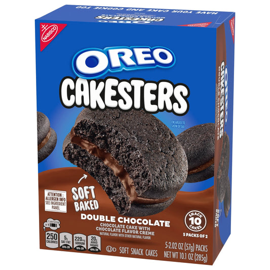 Oreo Double Chocolate Cakesters 285g
