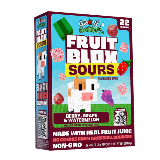 Fruit Blox Grow a Garden Sours Berry, Grape & Watermelon 22 Pack