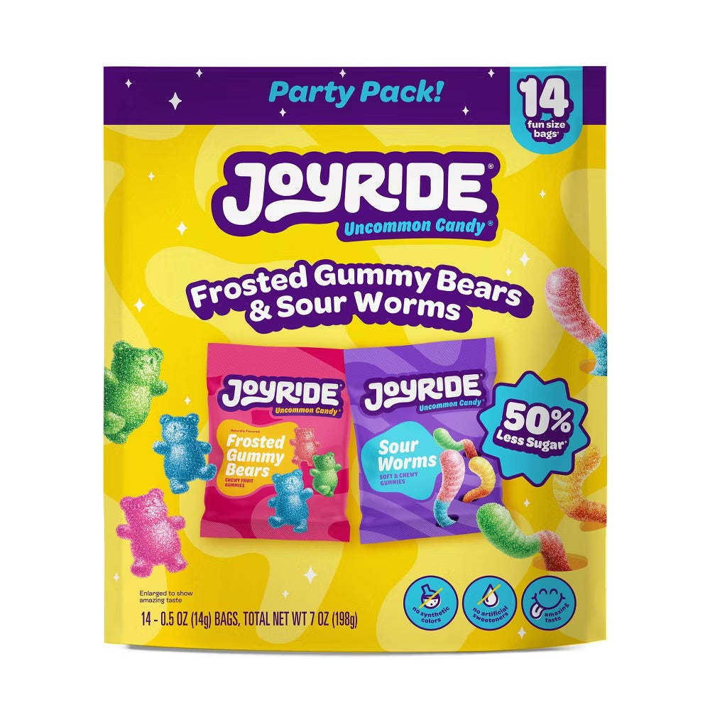 Joyride Bears & Worms Party Pack Fun Size (198g)