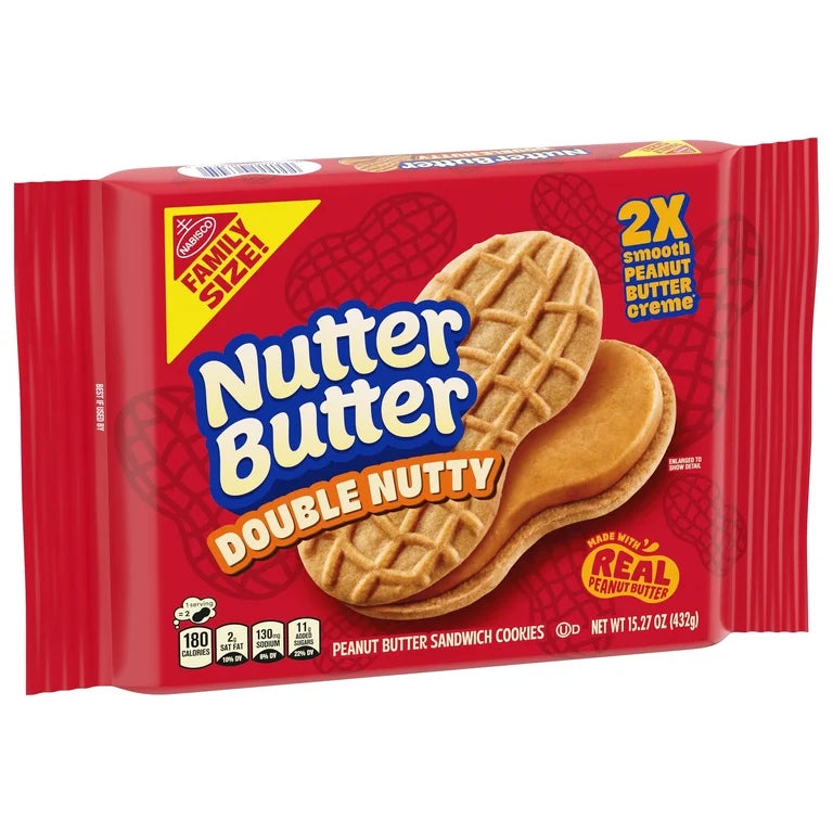 Nutter Butter Double Nutty Cookies Family Size (432g)