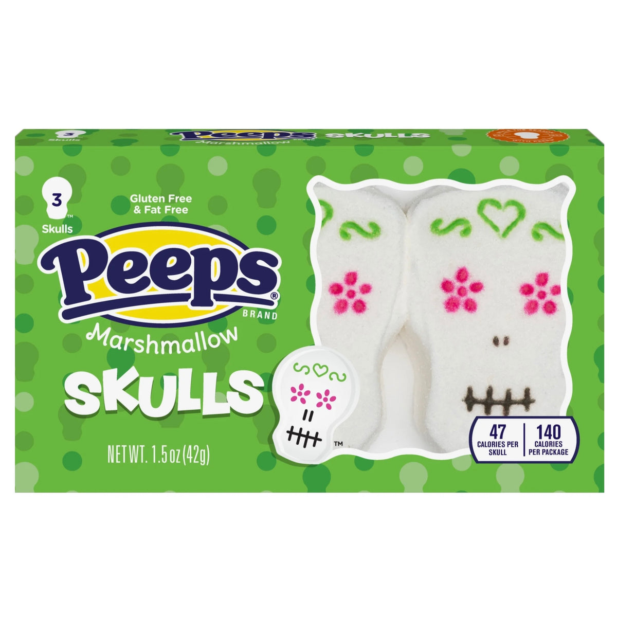 Peeps Marshmallow Skulls 3 Pack (42g)