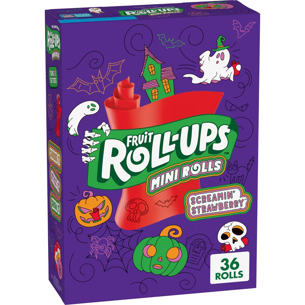 Fruit Roll Ups Screamin’ Strawberry 36 Mini Rolls (377g)