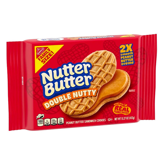 Nutter Butter Double Nutty Cookies Family Size (432g)