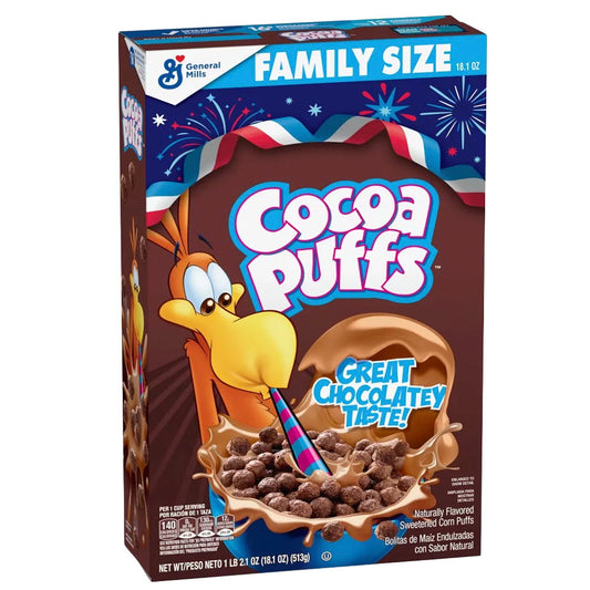 Cocoa Puffs Family Size Cereal (513g)