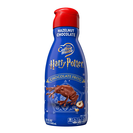 Coffee Mate Harry Potter Hazelnut Chocolate Frog Coffee Creamer (32oz)