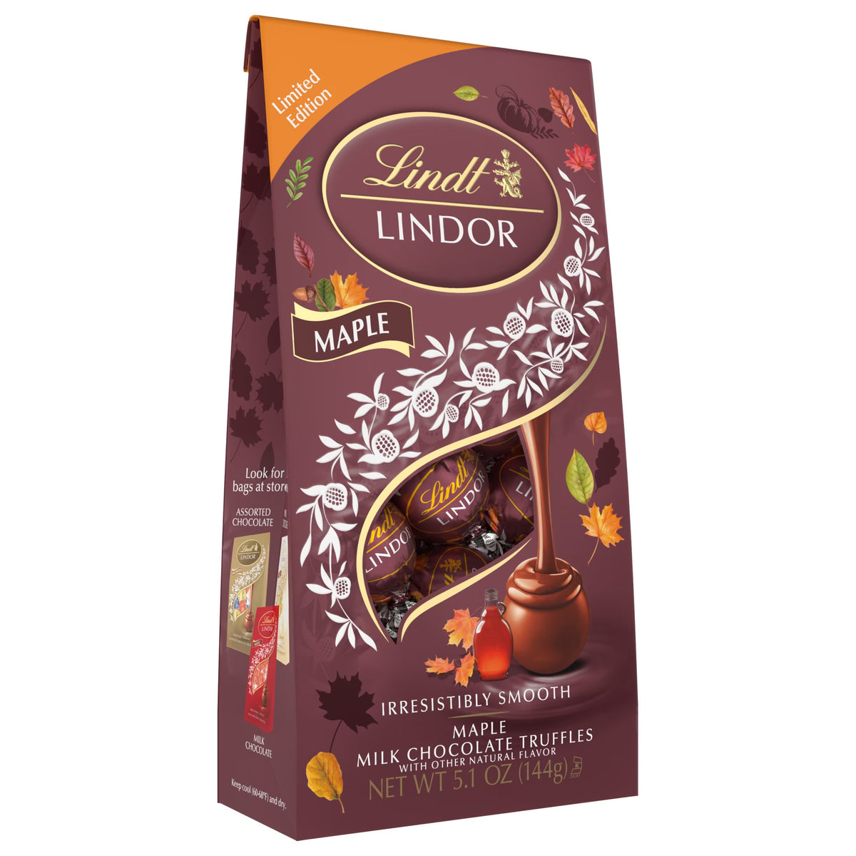 Lindt Lindor Maple Truffles Limited Edition (144g)