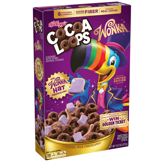 Cocoa Loops Wonka Hat Marshmallows Cereal (377g)