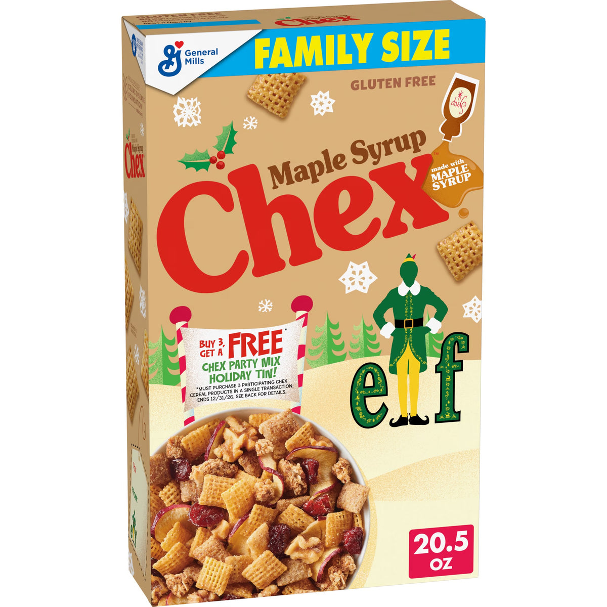 Chex Maple Syrup Family Size Cereal (581g)