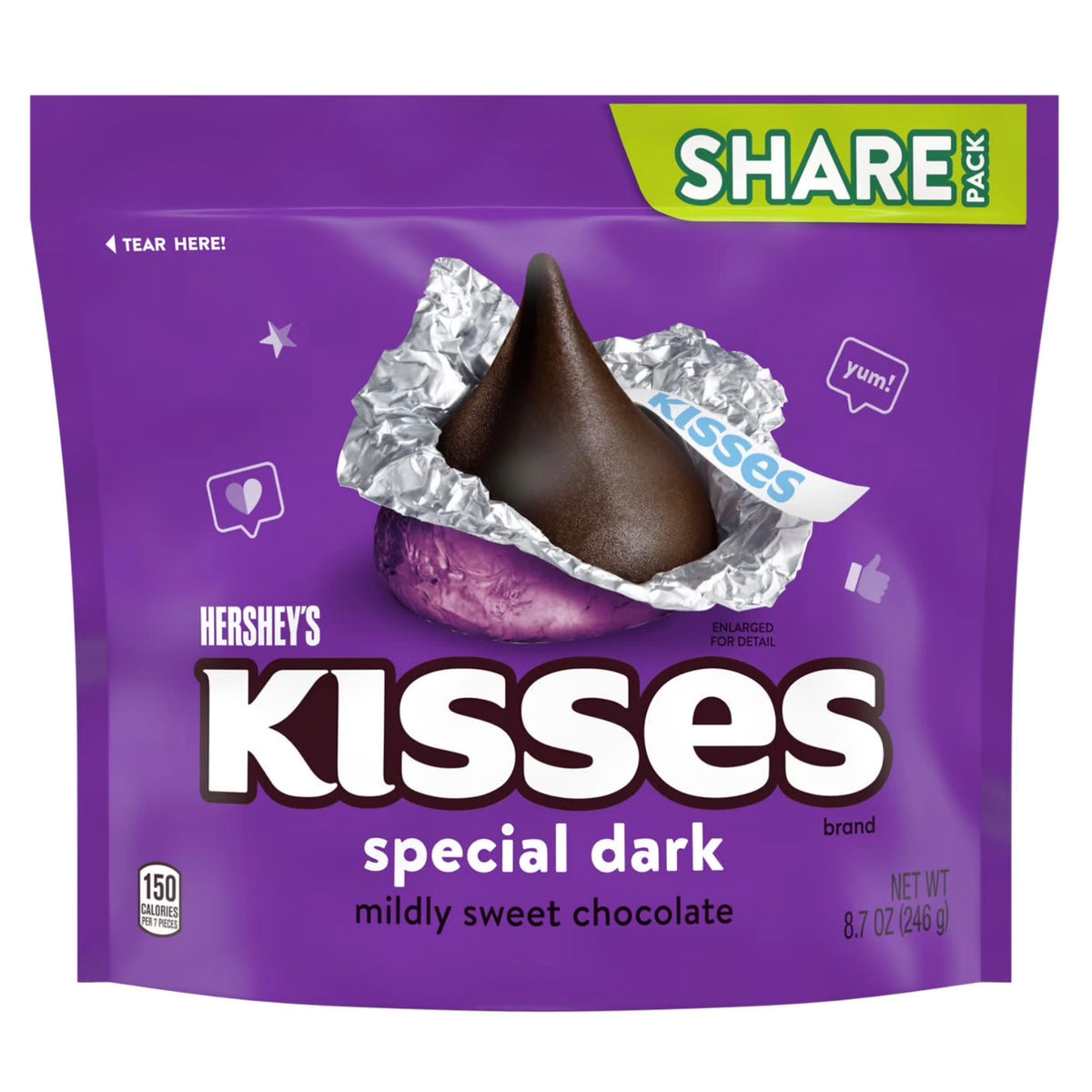 Hershey's Kisses Special Dark Share Size (246g)